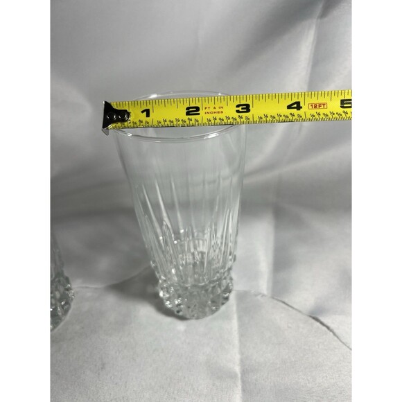 Vintage Gorham King Edward Crystal 6.5” Flared Vase Scalloped Rim No Chips EXC - Picture 13 of 16